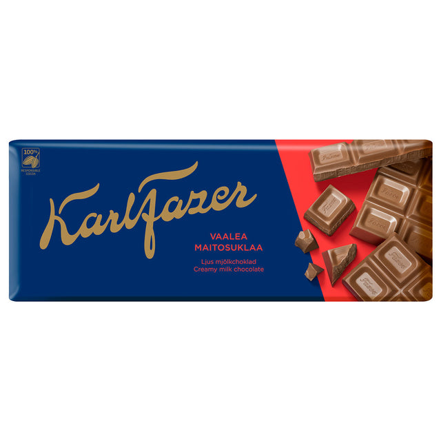 Fazer Karl Fazer Light Milk Chocolate - 200 grams