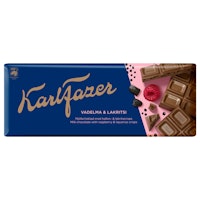 Fazer Karl Fazer Licorice & raspberry milk chocolate - 200 g
