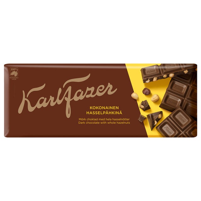 Fazer Karl Fazer Dark chocolate with whole hazelnuts - 200 g