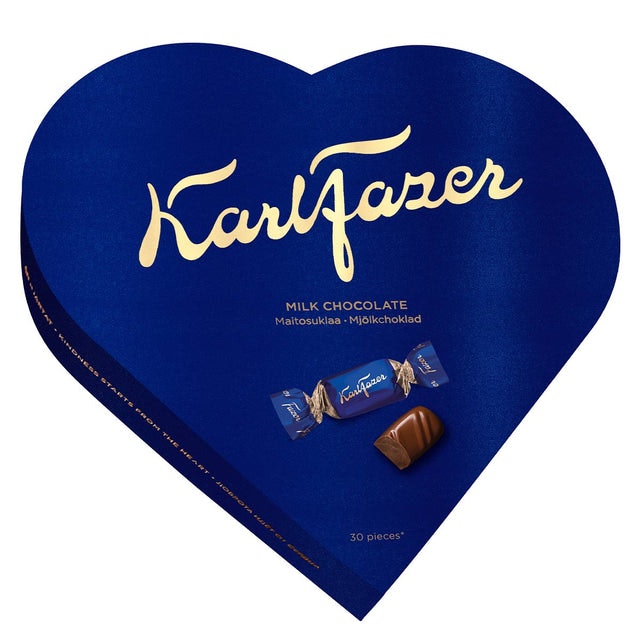 Fazer Karl Fazer Heart Milk Chocolate - 225 grams