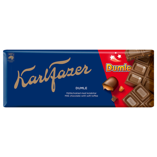 Fazer Karl Fazer Dumle Milk Chocolate - 180 Grams