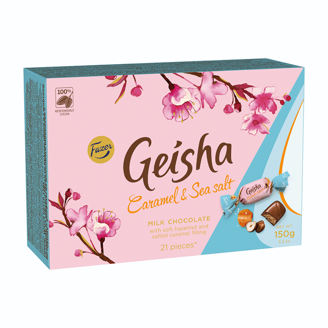 Fazer Geisha Caramel & Sea salt - 150 grams