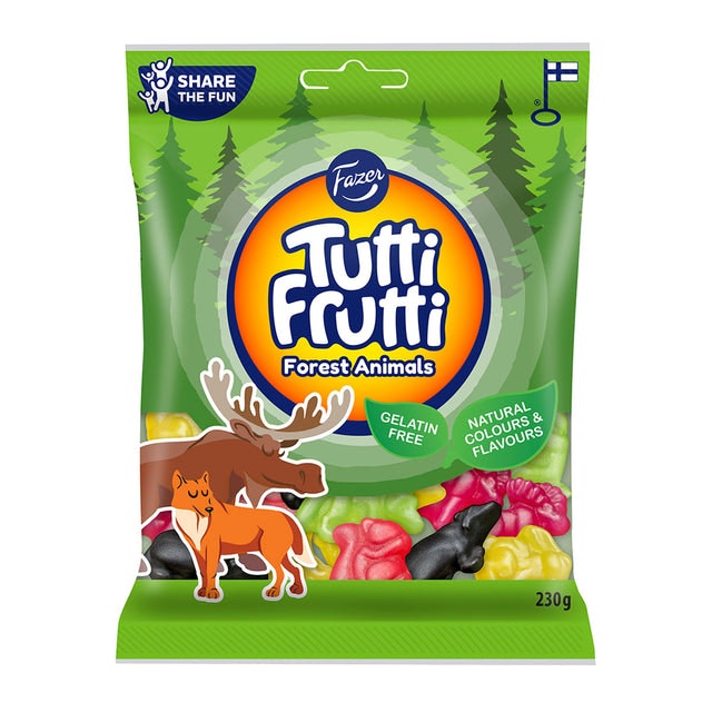 Fazer Tutti Frutti Forest Animals - 230 grams