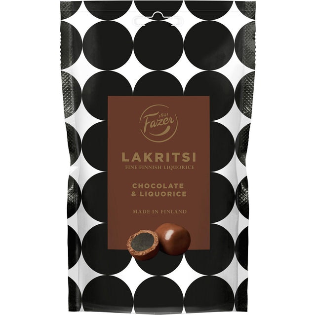 Fazer Lakritsi Chocolate & Liquorice - 140 grams