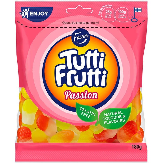 Fazer Tutti Frutti Passion - 180 g