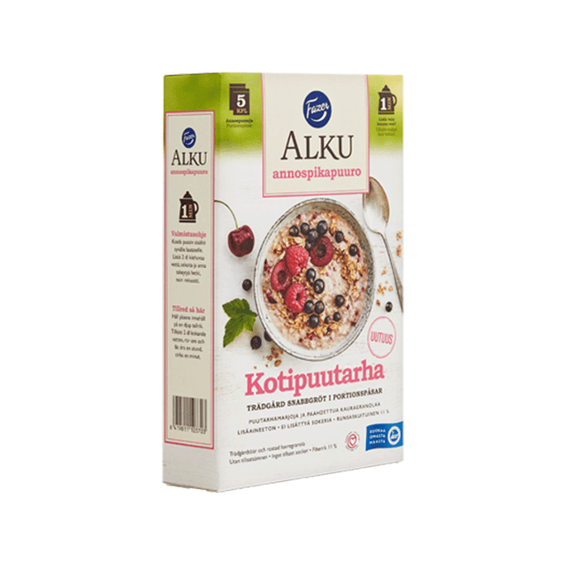 Fazer Alku (5x40g) Garden instant porridge in portion bags - 200 g