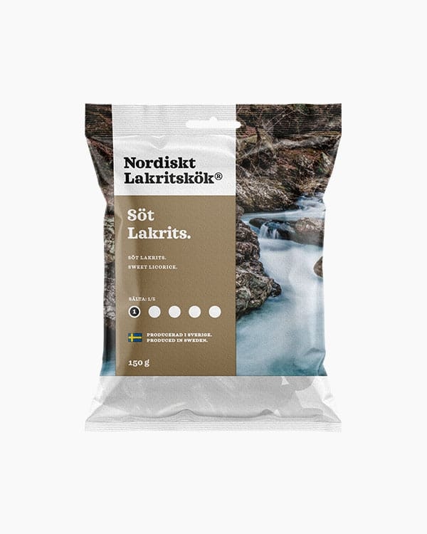 Nordiskt Lakritskök Sweet Licorice - 150 grams