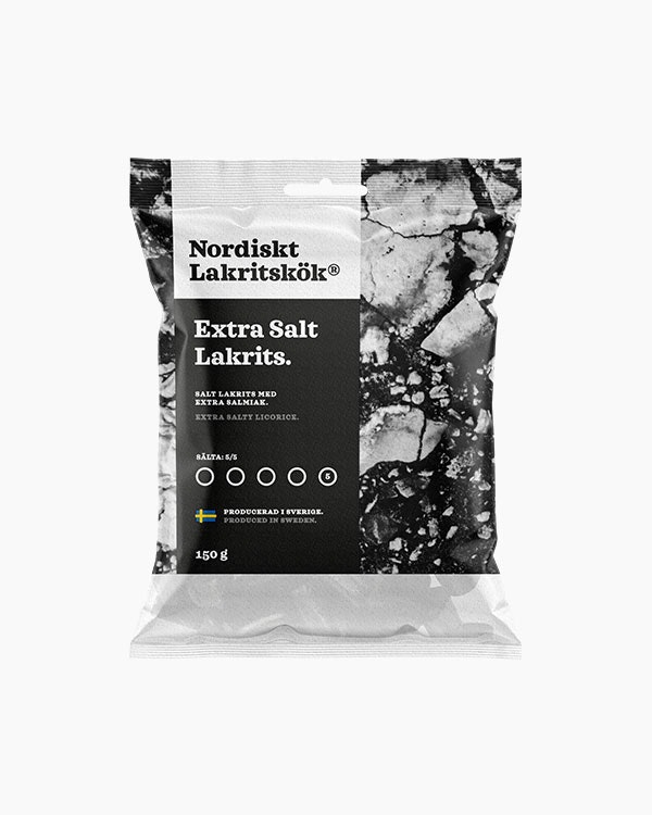 Nordiskt Lakritskök Extra Salty Licorice - 150 grams