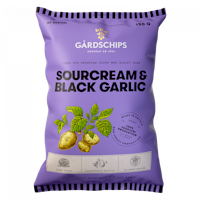 Gårdschips Sourcream & Black Garlic Chips - 150 grams