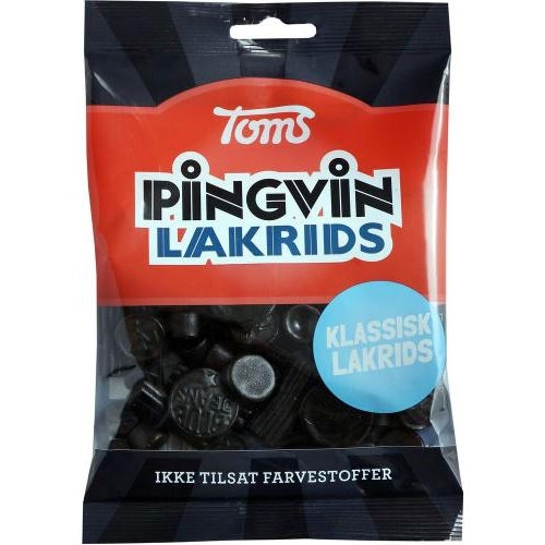 Toms Penguin Licorice - 110 grams