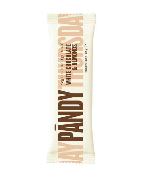 Pändy Protein Bar, White Chocolate & Almonds - 35 grams