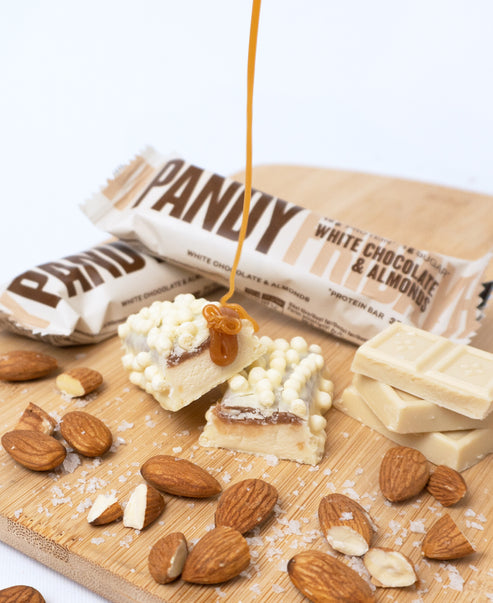 Pändy Protein Bar, White Chocolate & Almonds - 35 grams