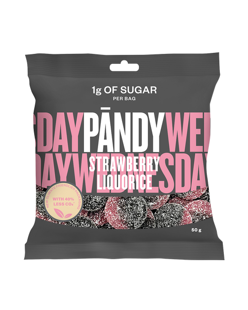 Pändy Candy Strawberry/Liquorice - 50 grams