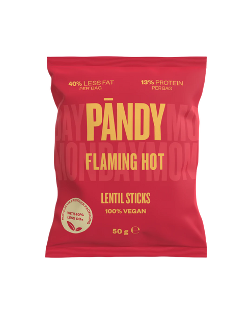 Pändy Lentil Sticks, Flaming Hot - 50 grams