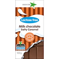 Green Star Lactose Free Milk Chocolate, Salty Caramel - 100 grams