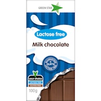 Green Star Lactose Free Milk Chocolate - 100 grams