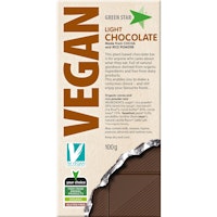 Green Star Vegan Light Chocolate - 100 grams