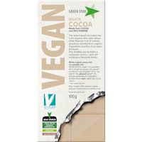 Green Star Vegan White Chocolate - 100 grams