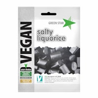 Green Star Vegan Salty Liquorice - 80 grams