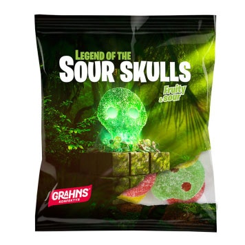 Grahns Legend of the Sour Skulls - 50 grams