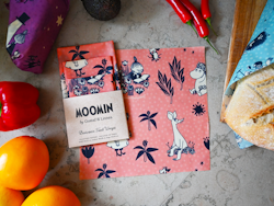 Gustaf & Linneas x Moomin Beeswax Cloth, "Enjoying Nature"