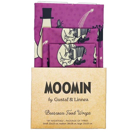 Gustaf & Linneas x Moomin Beeswax Cloth, "By nightfall"