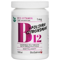 Biosalma Vitamin B12 1 mg + Folic acid, High Concentrate - 100 tablets