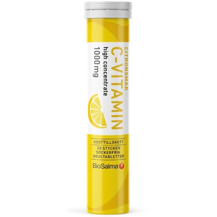 BioSalma Vitamin C 1000mg Lemon - 20 effervescent tablets