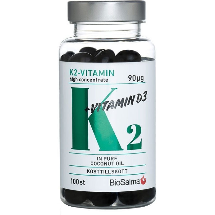 BioSalma K2 90µg + vitamin D3 25µg - 100 capsules