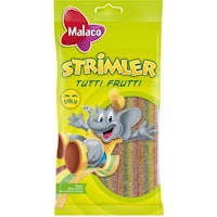 Malaco Strimler, Tutti Frutti - 80 grams