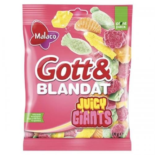 Malaco Gott & Blandat Juicy Giants - 170 grams