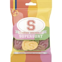 S-märke Super Sour - 80 grams