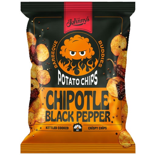 Johnny's Potato Chips Chipotle Black Pepper - 150 grams