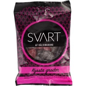 Svart Af Hälsingborg "Kyssta Grodor" Violet & Salty Licorice - 150 grams