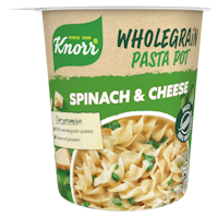 Knorr Wholegrain Pasta Snack Pot, Spinach & Cheese - 62 grams