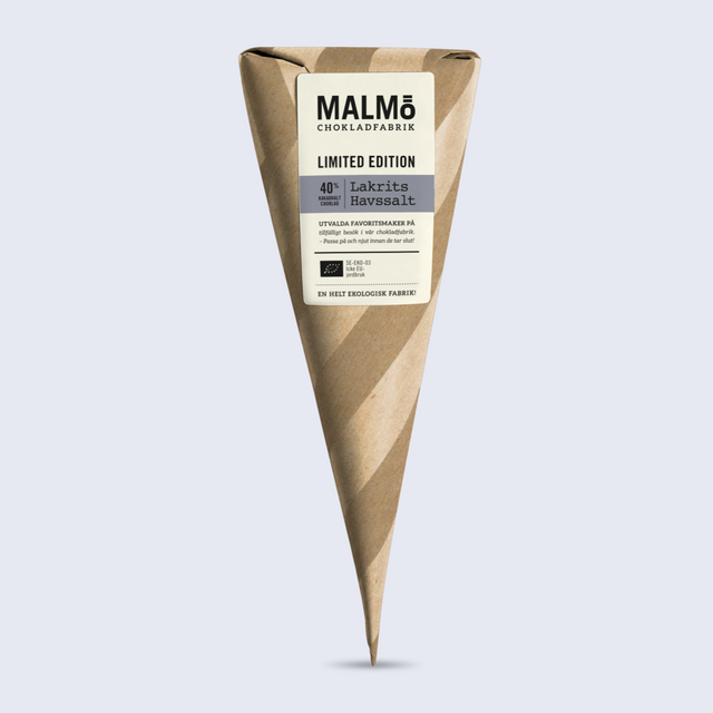 Malmö Chokladfabrik Licorice & Sea Salt Limited edition 40% - 90 grams