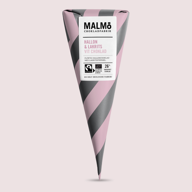 Malmö Chokladfabrik Raspberry & Licorice 26% - 90 grams
