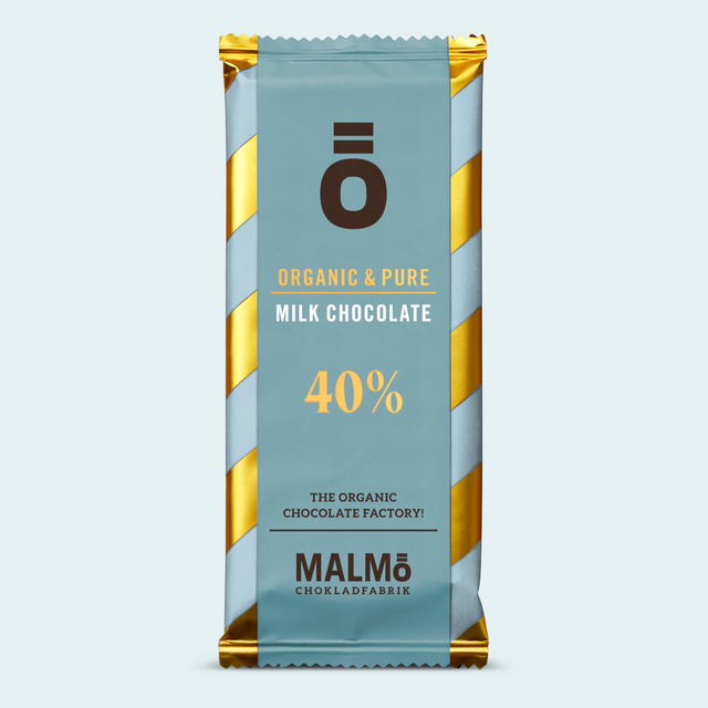 Malmö Chokladfabrik Milk Chocolate 40% - 55 grams