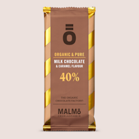 Malmö Chokladfabrik Milk Chocolate & Caramel Flavour 40% - 55 grams