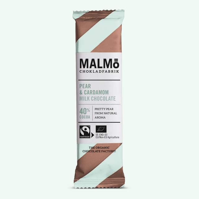 Malmö Chokladfabrik Pear & Cardamom 40% - 25 grams