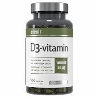 Elexir Pharma Vitamin D, 1000 IU - 100 capsules