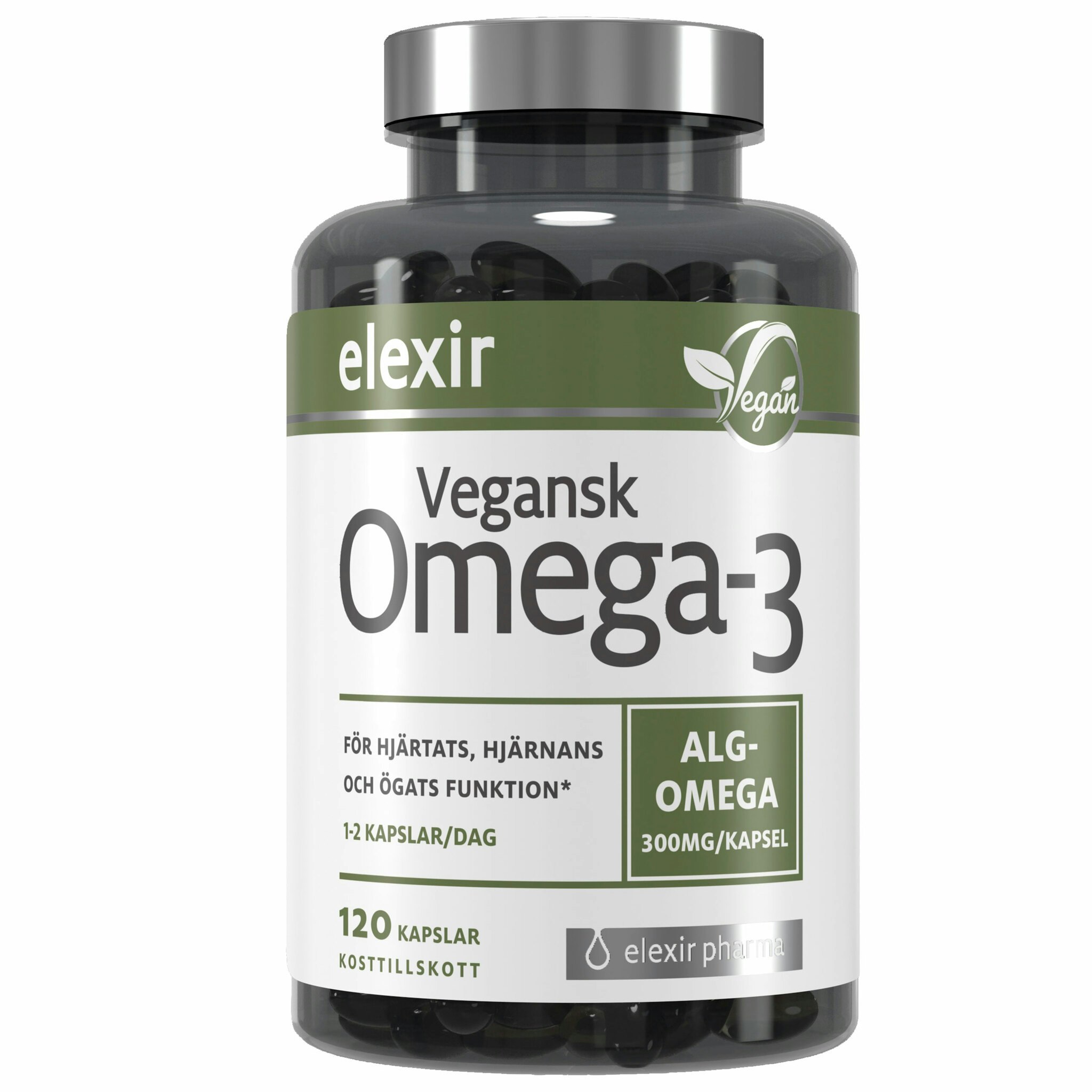 Elexir Pharma Omega-3 Vegan - 120 capsules