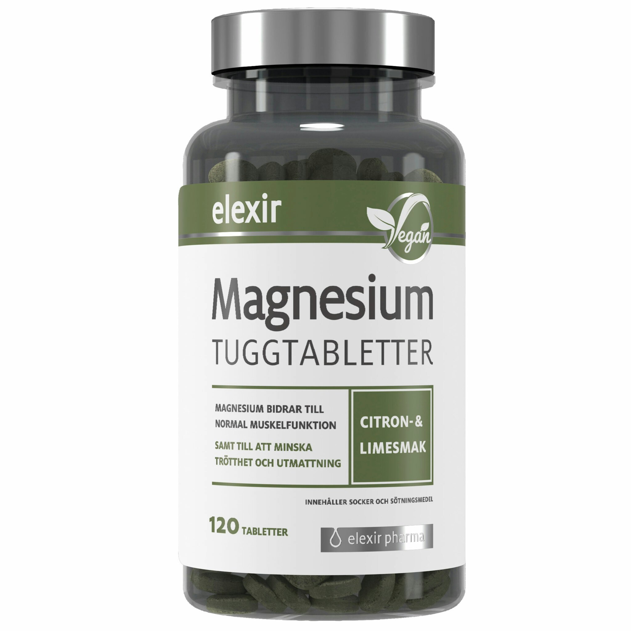 Elexir Pharma Magnesium - 120 chewable tablets