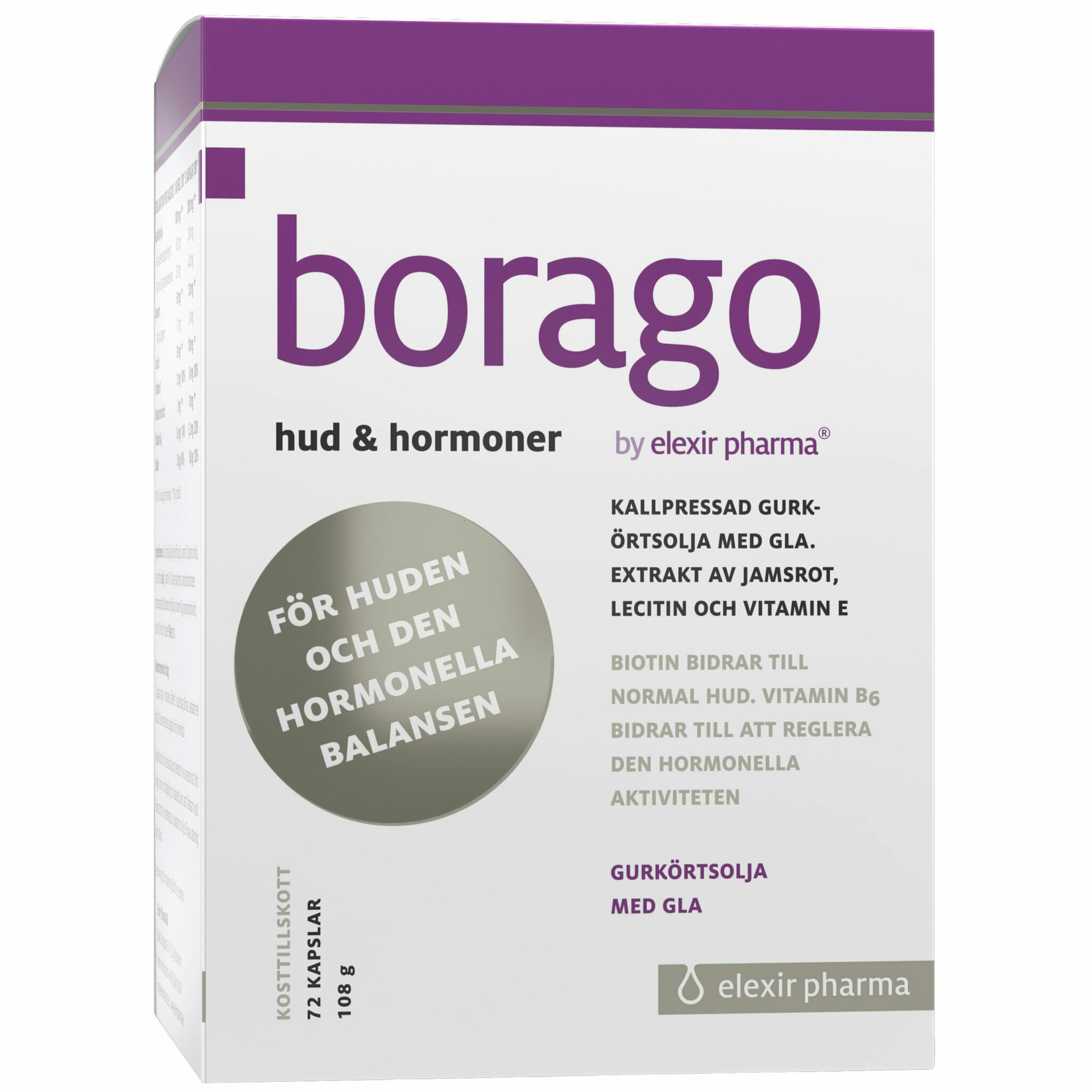 Elexir Pharma Borago - 72 capsules