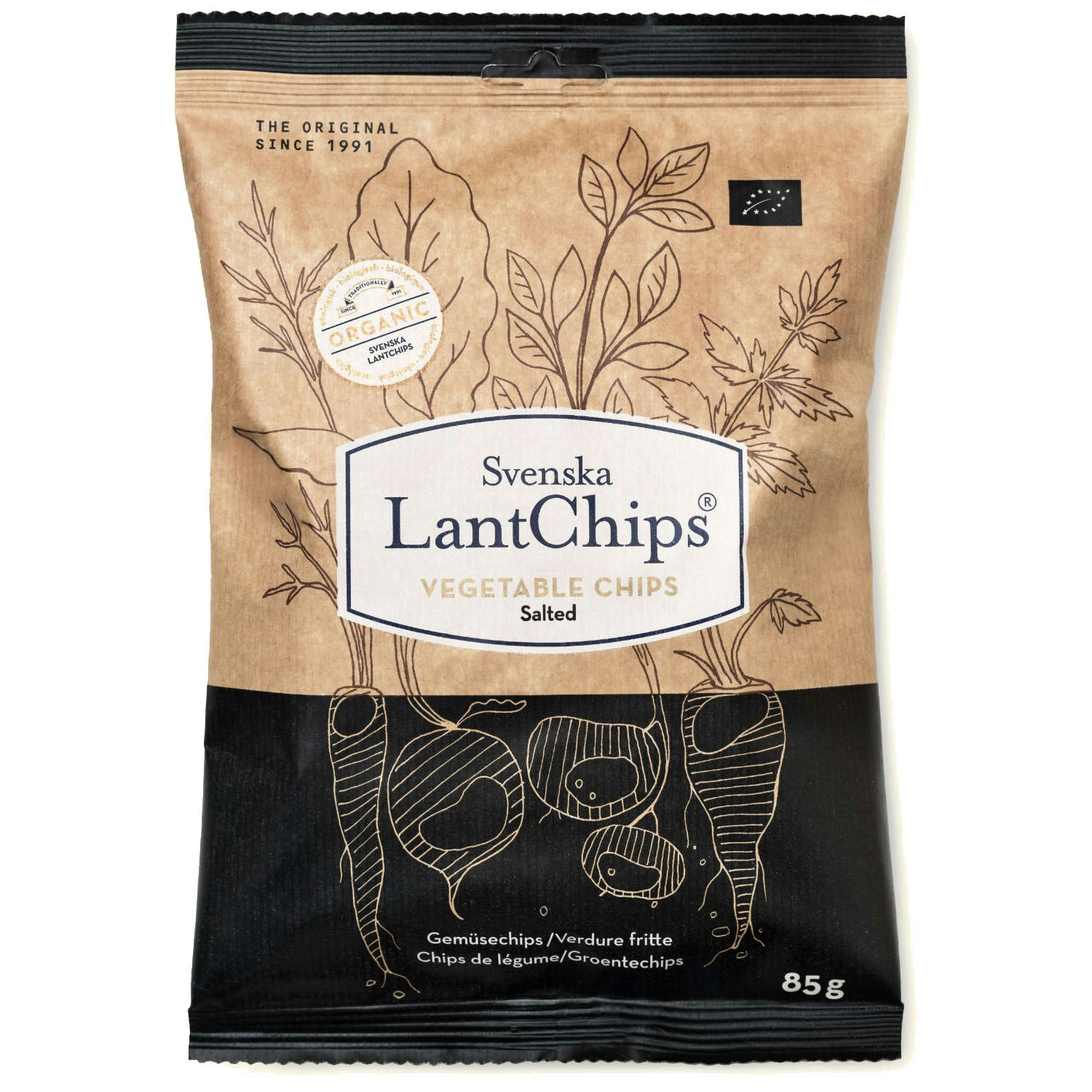 Svenska Lantchips Root Vegetable Chips, Organic - 85 grams