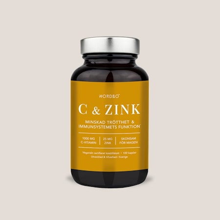 Nordbo Vitamin C & Zinc - 100 capsules