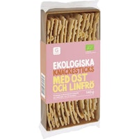Garant Organic Knäckesticks, Cheese and Flaxseed- 150 grams