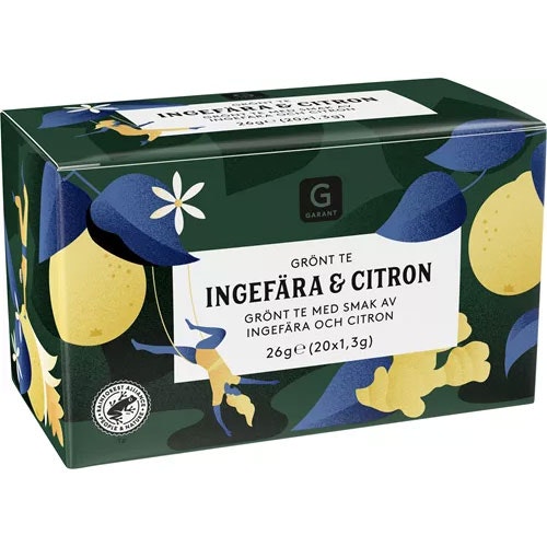 Garant Tea, Ginger & Lemon - 20 bags