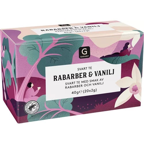 Garant Tea, Rhubarb & Vanilla - 20 bags