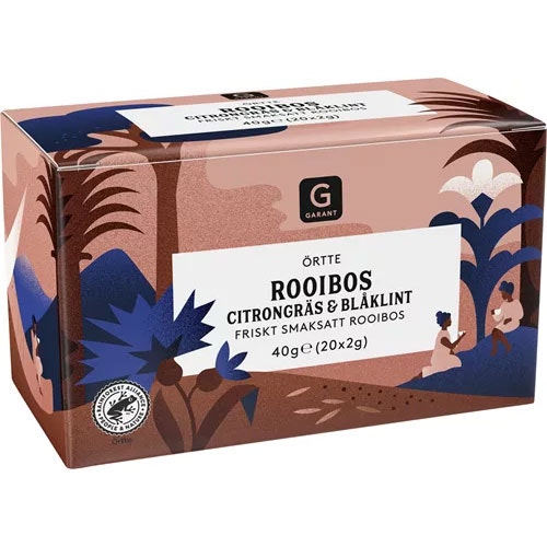 Garant Tea, Rooibos Lemongrass & Cornflower - 20 bags